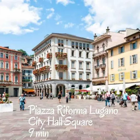 'Cuore Di Rose' Parking - Welcome Set, Netflix, For 4 Persons -By Easylife Swiss Lugano Exterior photo